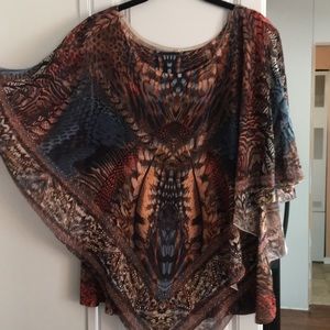 Women’s sheer top with tank 1X
